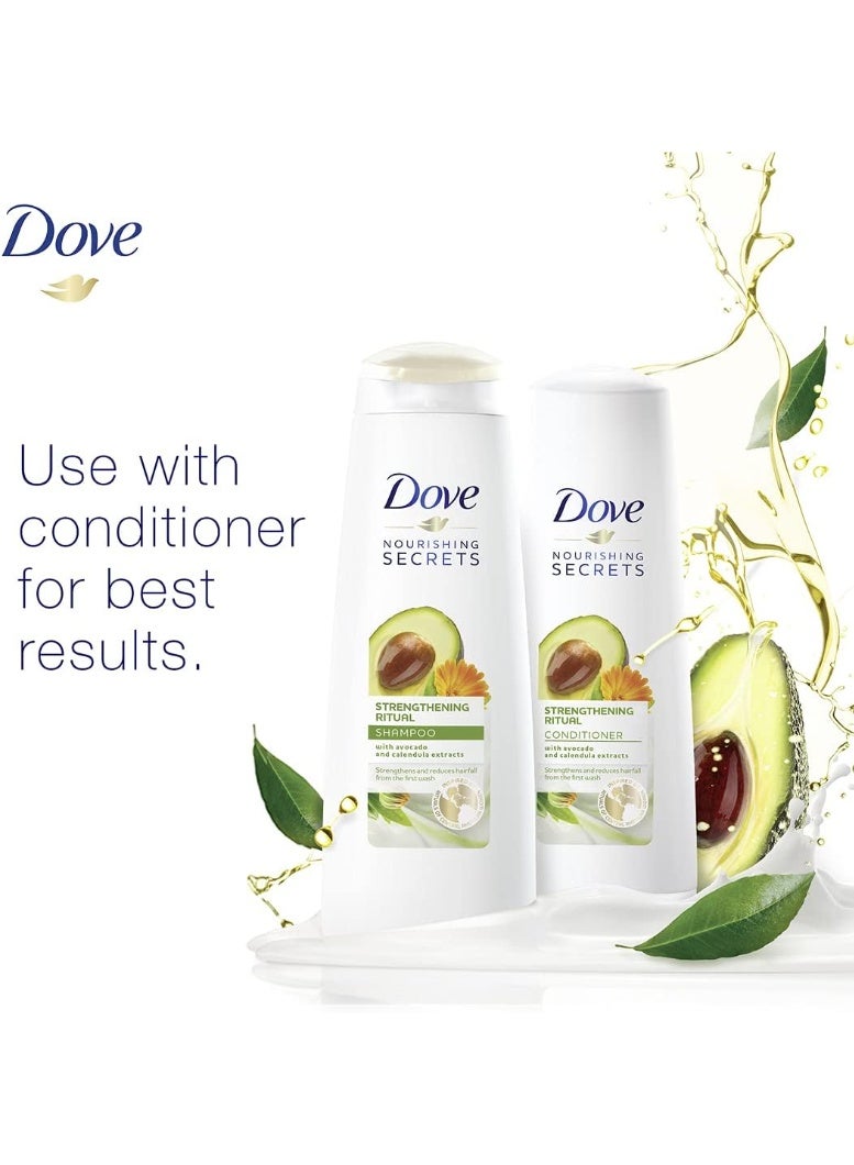Dove Nourishing Secrets Strengthening Ritual Shampoo with Avocado Oil & Calendula - 400ml - Image 5
